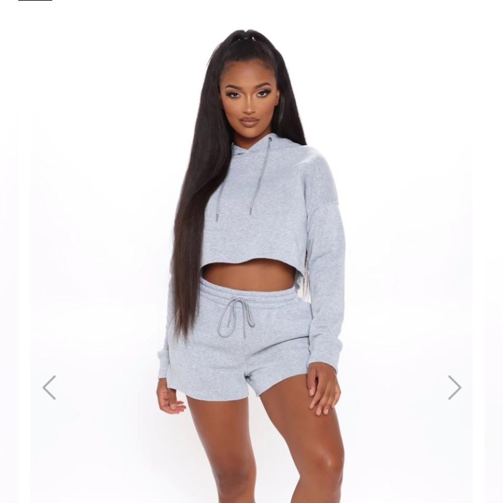 Fashion Nova Warm Heart 2 Piece Short Set